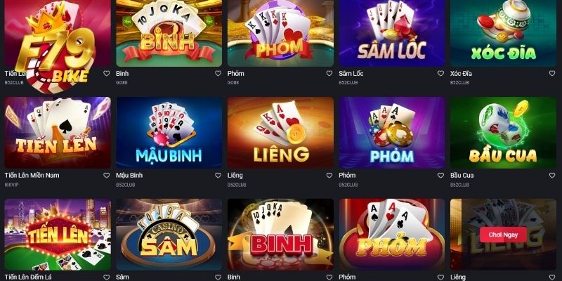 Game bài F79 là chuyên mục ăn khách hàng đầu