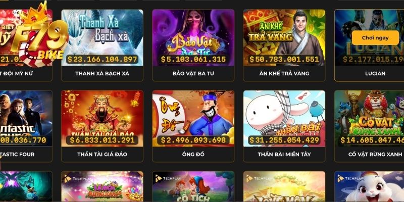 Nổ hũ F79 luôn là sảnh cược ăn khách được săn đón