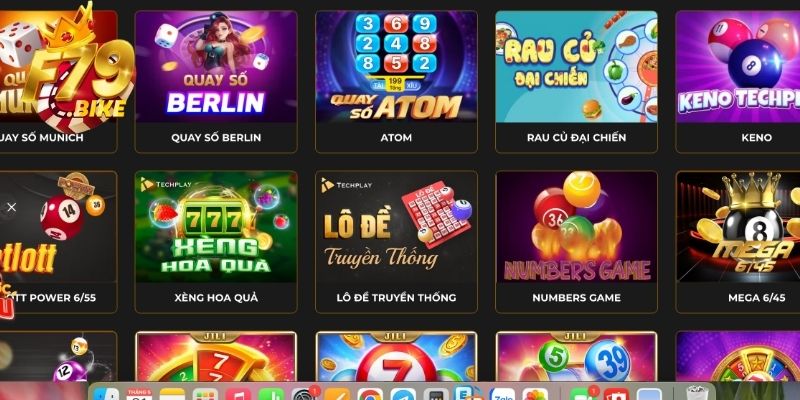 Xổ số F79 là chuyên mục nổi bật thu hút nhiều hội viên